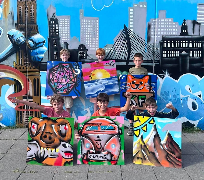 Graffiti kinderfeestjes
